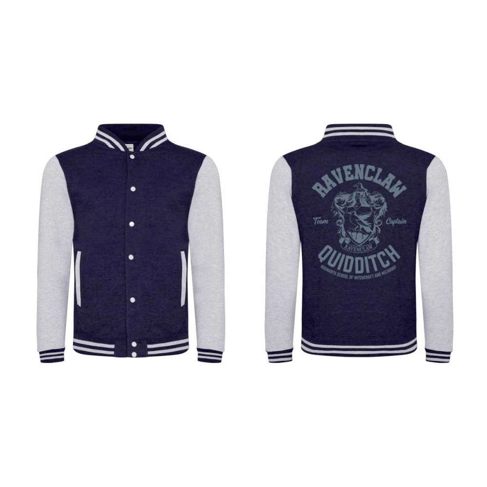Harry Potter - Ravenclaw Quidditch Varsity jacket - Blauw/Grijs